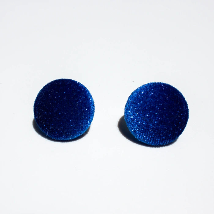 Bimsol covered button earrings