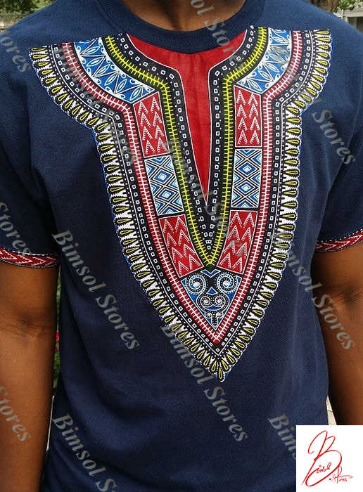 unisex Dashiki prints on T-Shirts