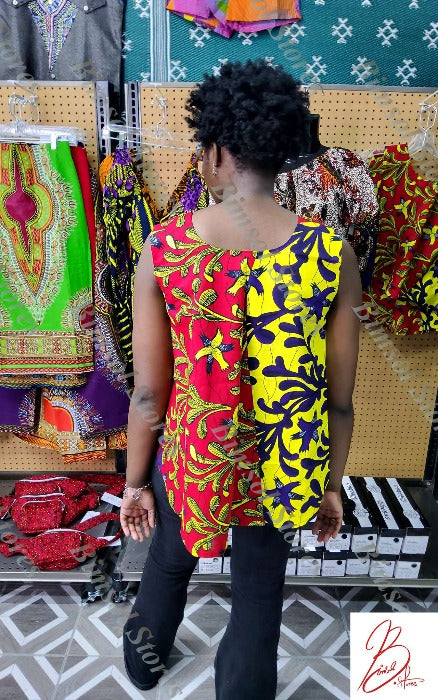 Flowery Ankara Top