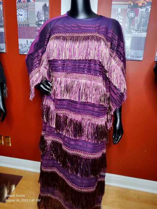Tiwa Purple Kaftan
