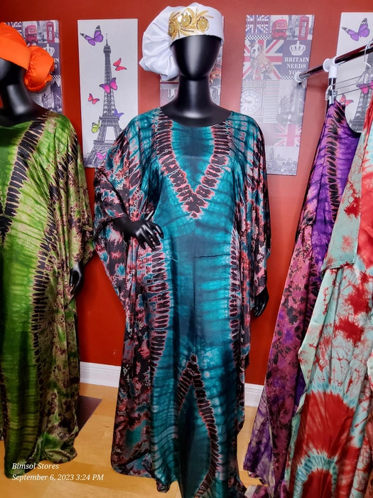 Debimpe Tie & Dye Kaftan Dress