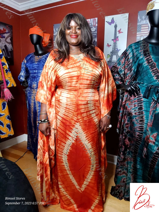 Debimpe Tie & Dye Kaftan Dress