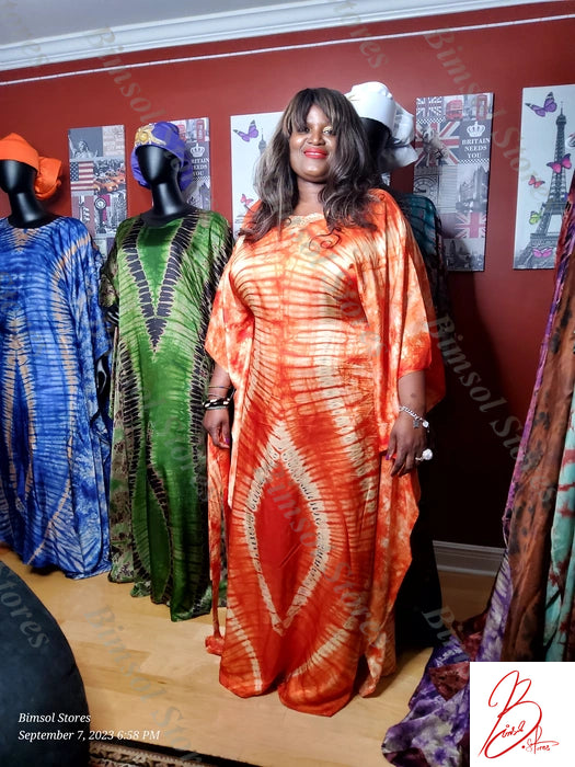 Debimpe Tie & Dye Kaftan Dress