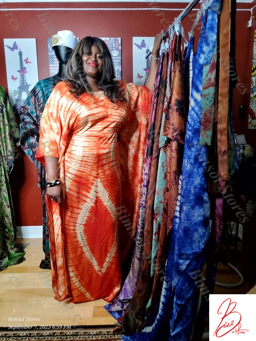 Debimpe Tie & Dye Kaftan Dress