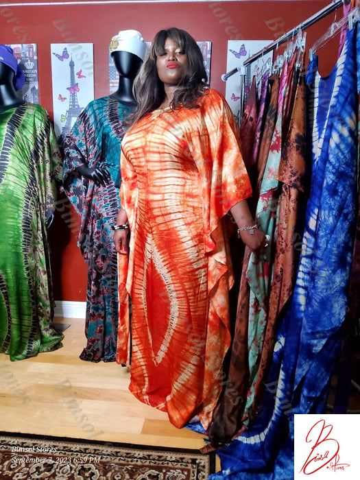 Debimpe Tie & Dye Kaftan Dress