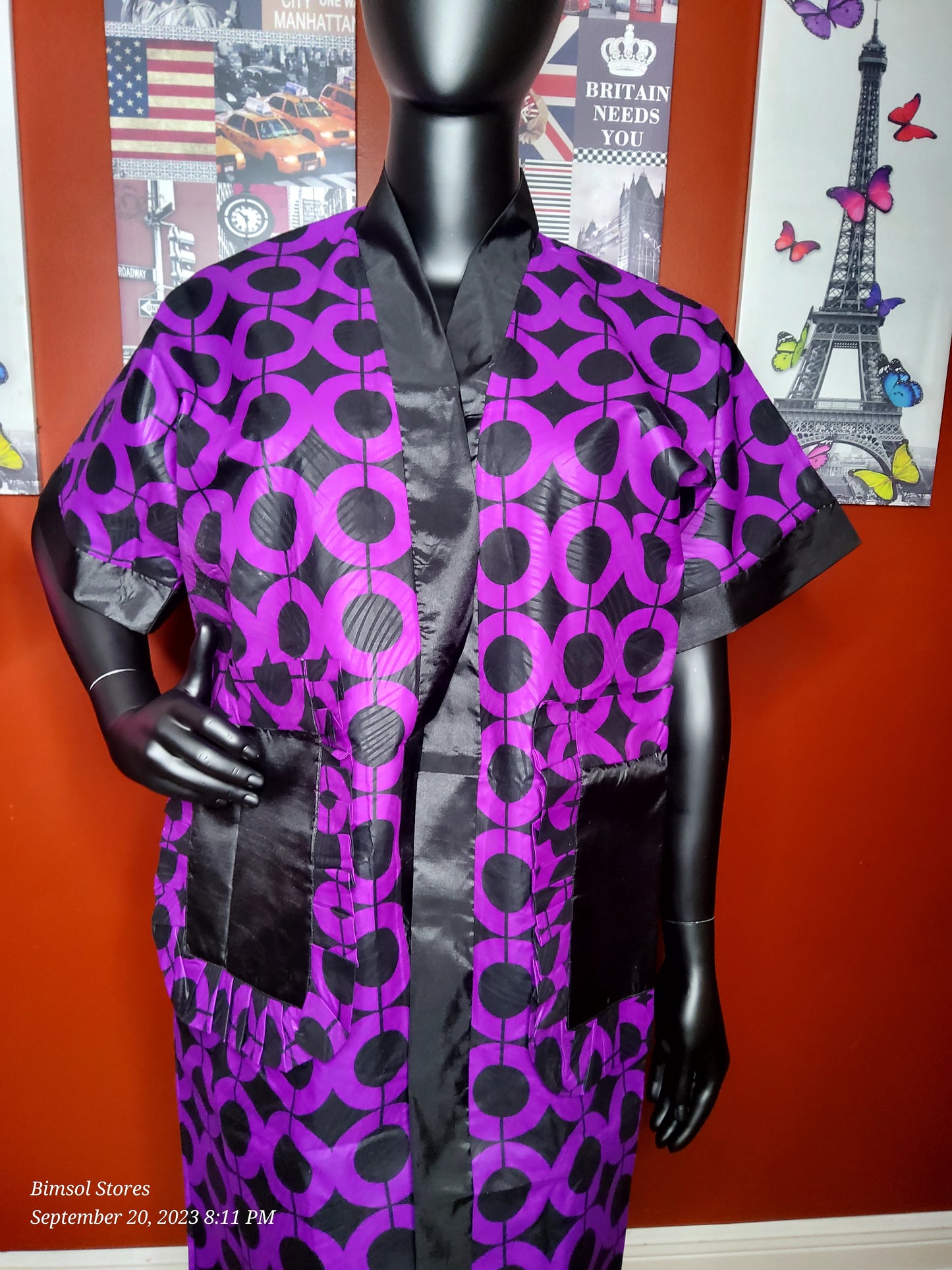 Kiwi Open Front Kimono
