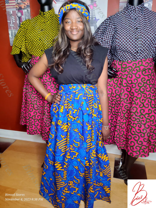 Ajoke African Print Maxi skirt