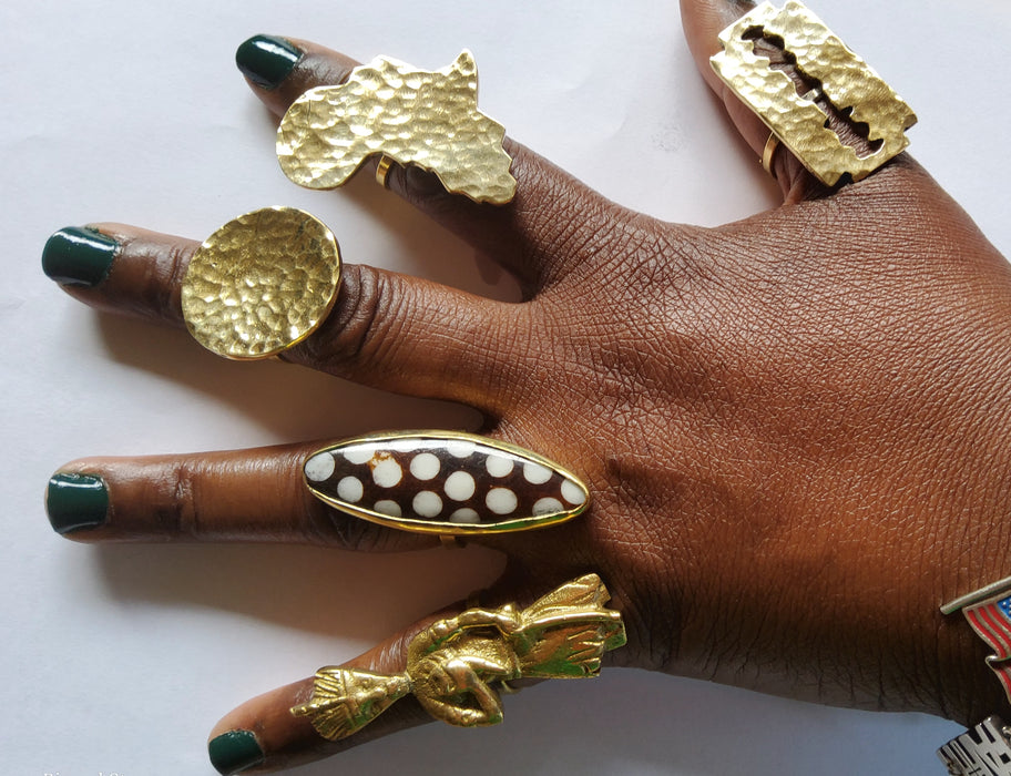 African Brass rings