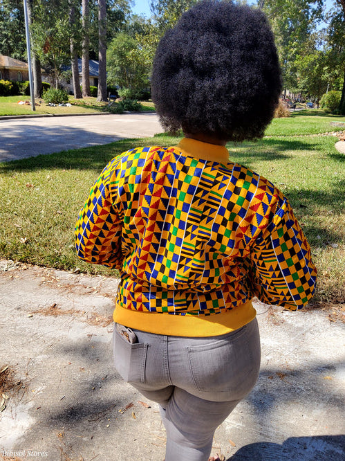 OBA Ankara Bomber jacket