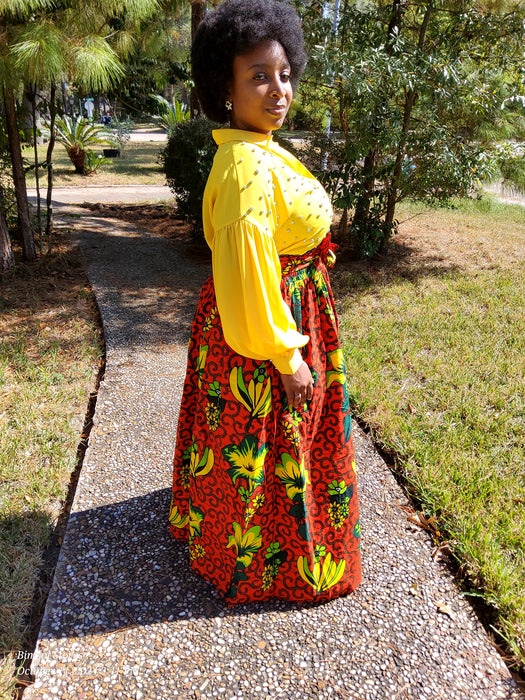 Ajoke African Print Maxi skirt
