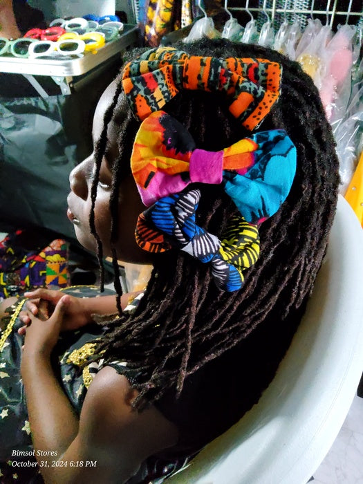 kids Ankara hair BOW