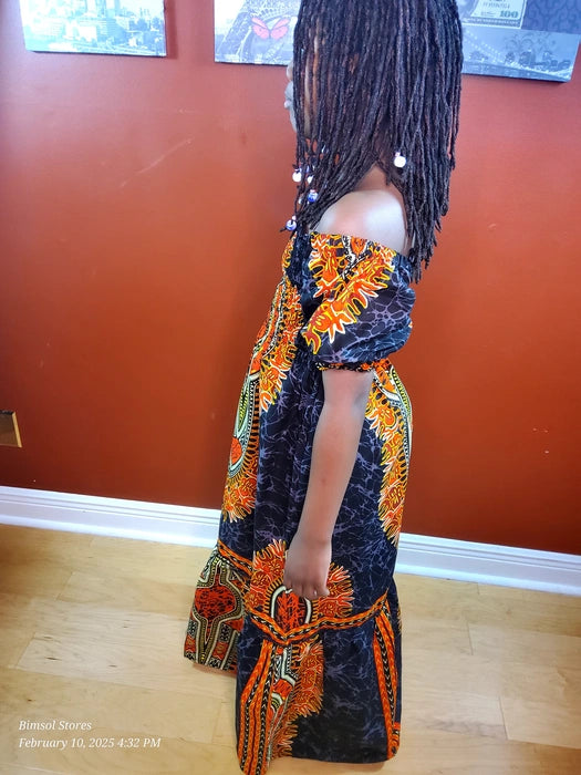 OLUWANIFEMI DASHIKI GIRLS CARIBBEAN DRESS
