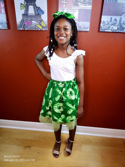 NIFFY KIDS SKIRT WITH TUTU AND A BOW