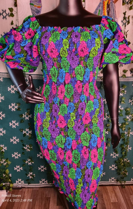 Abosede smocked dress
