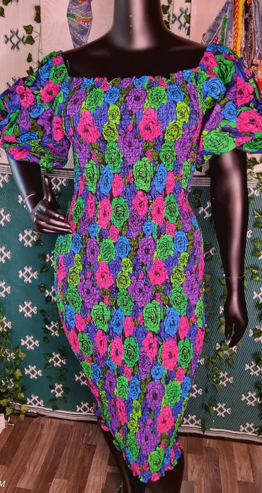 Abosede smocked dress