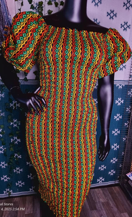 Abosede smocked dress