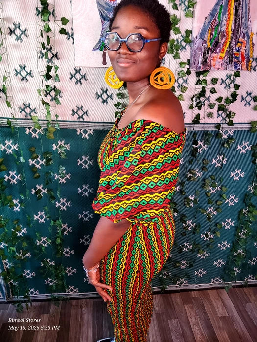 Abosede smocked dress