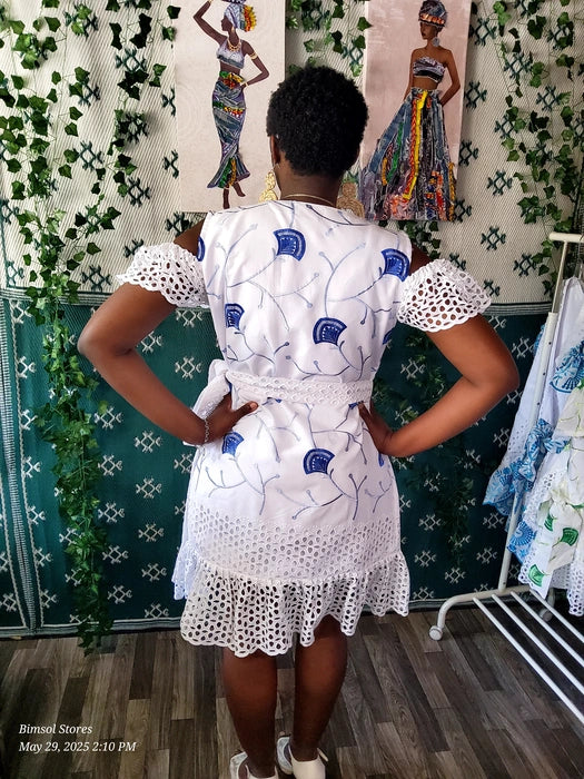 OREOLUWA WRAP LACE DRESS
