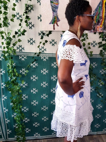 OREOLUWA WRAP LACE DRESS