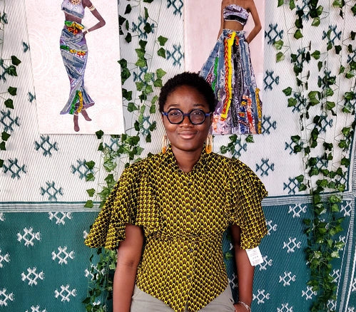 FISAYO Flare-armed pleated button up