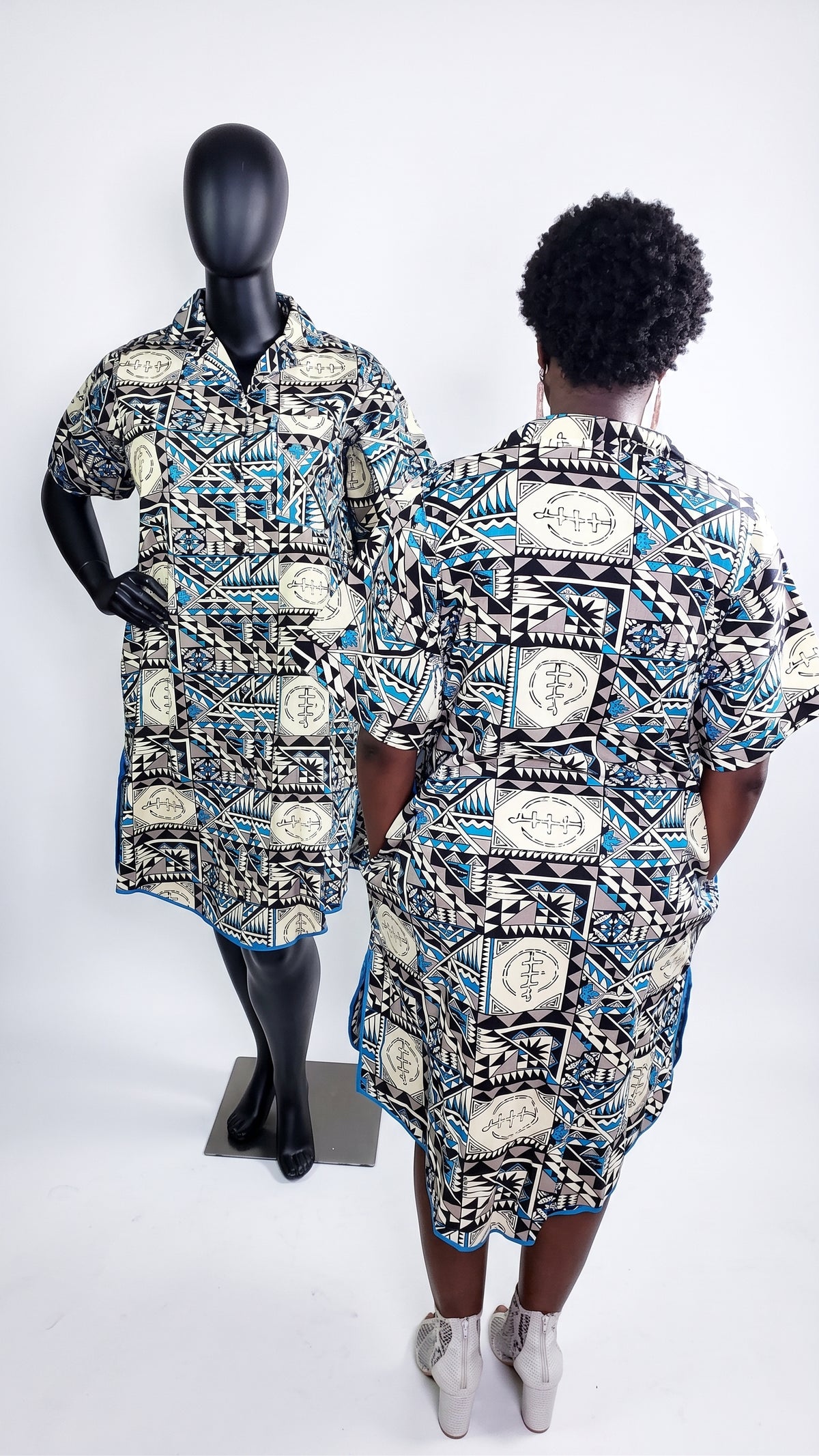 Omolara Ankara T-shirt dress
