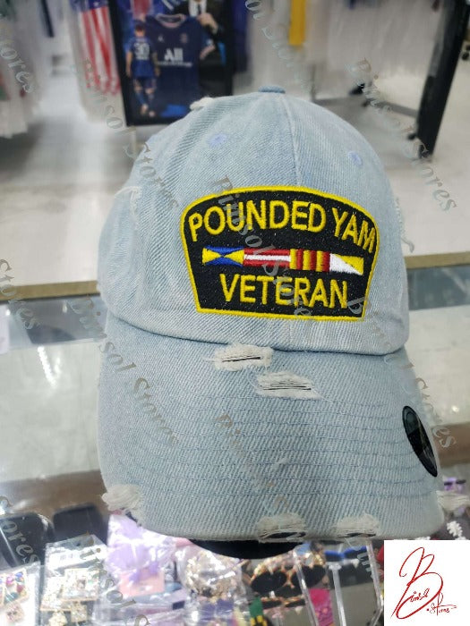 Pounded Yam Veteran Dad Baseball Hat