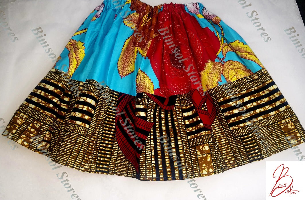 Girls Ankara skirt