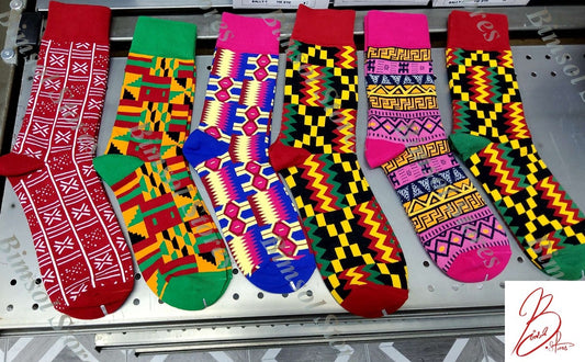 Ankara Pattern Socks