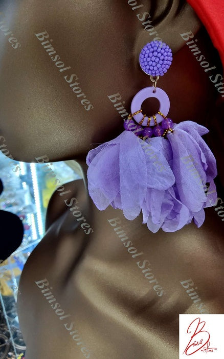 Purple Dangle Fashion Earrings