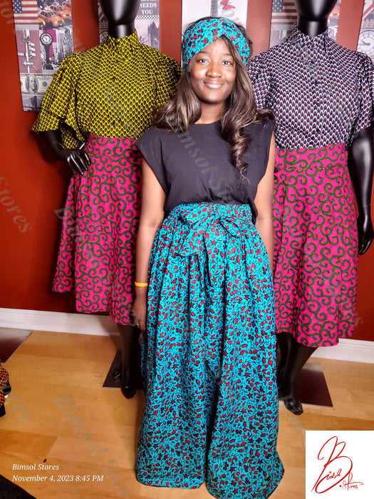 Ajoke African Print Maxi skirt