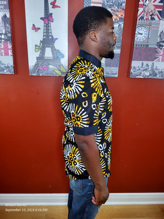 Abimbola men African print shirt