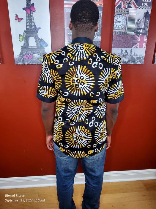 Abimbola men African print shirt