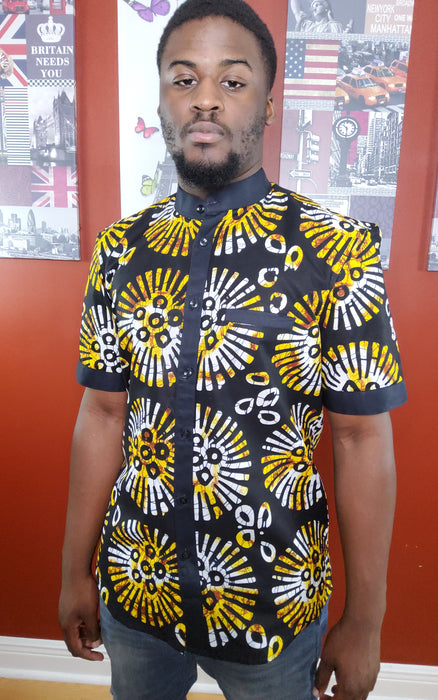 Abimbola men African print shirt