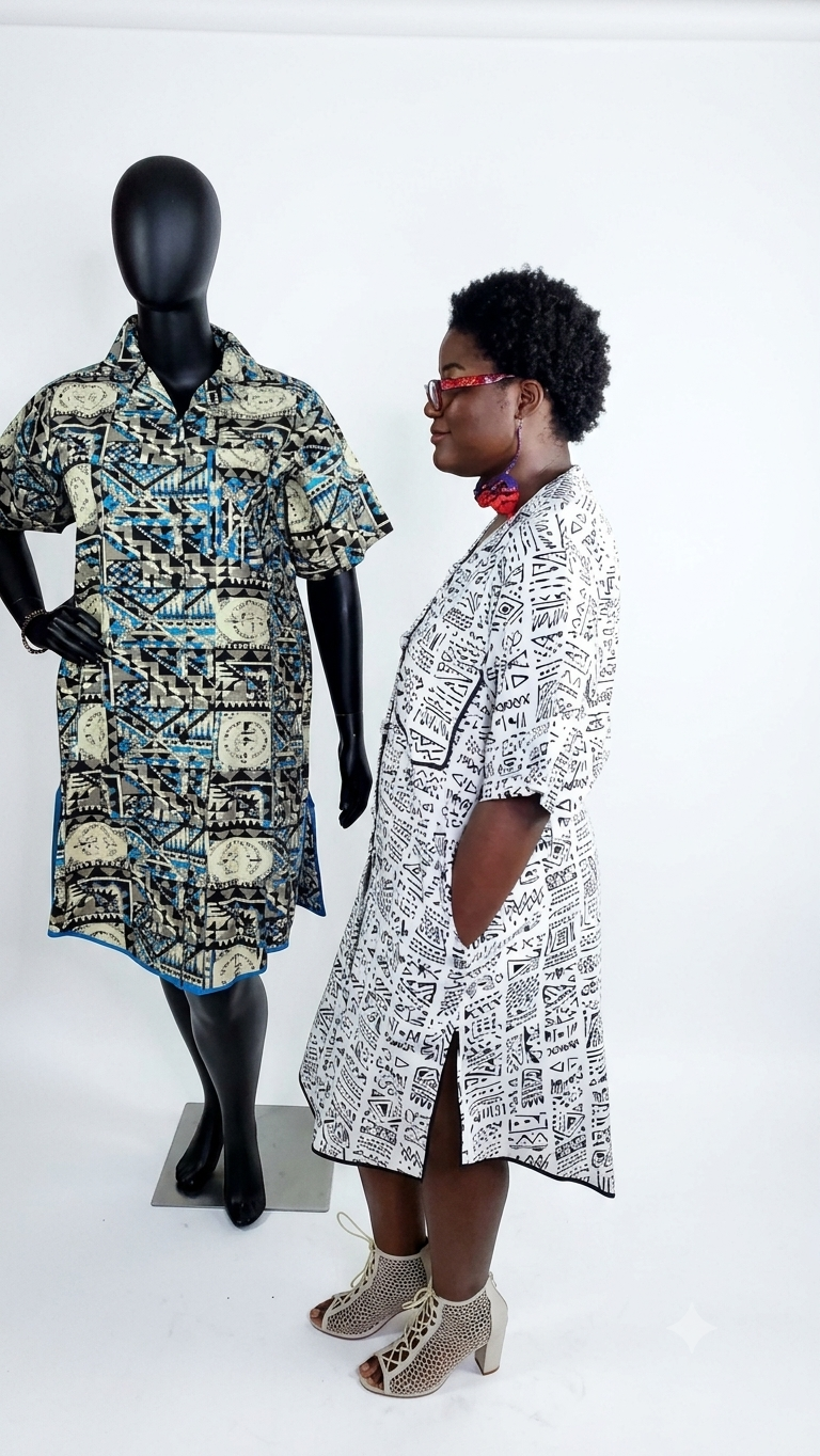 Omolara Ankara T-shirt dress