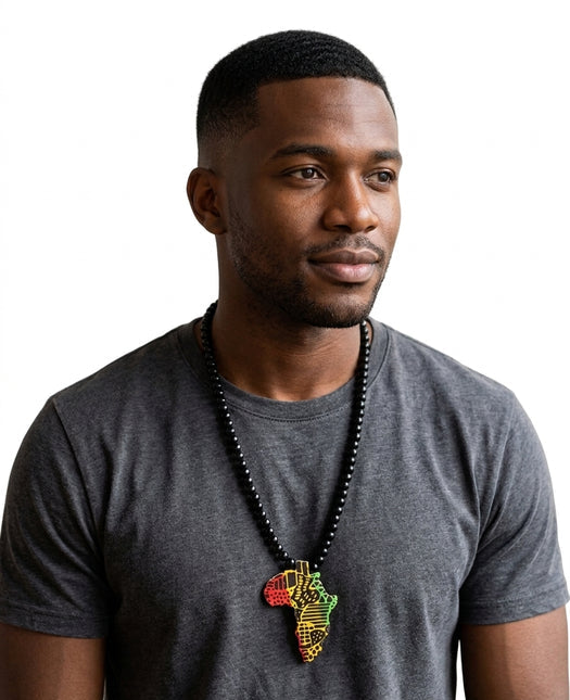 MUSA AFRICAN MAP NECKLACE