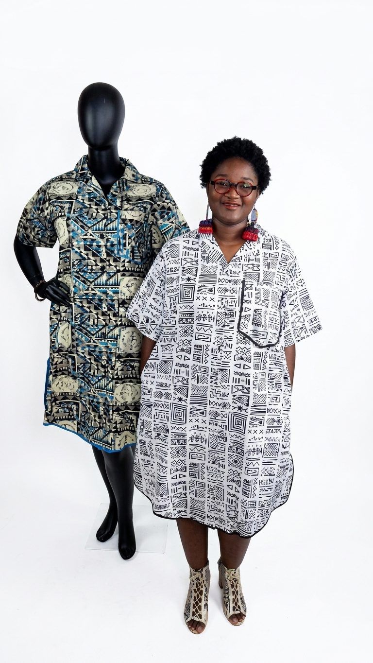 Omolara Ankara T-shirt dress
