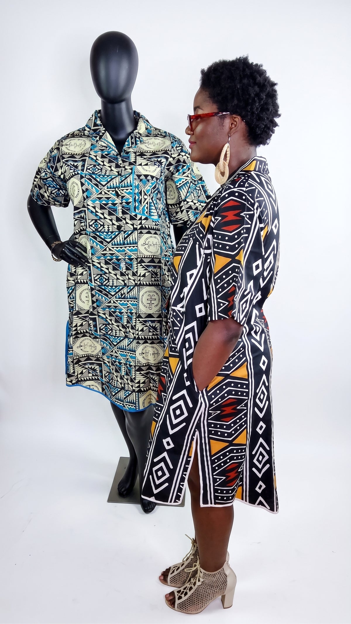 Omolara Ankara T-shirt dress