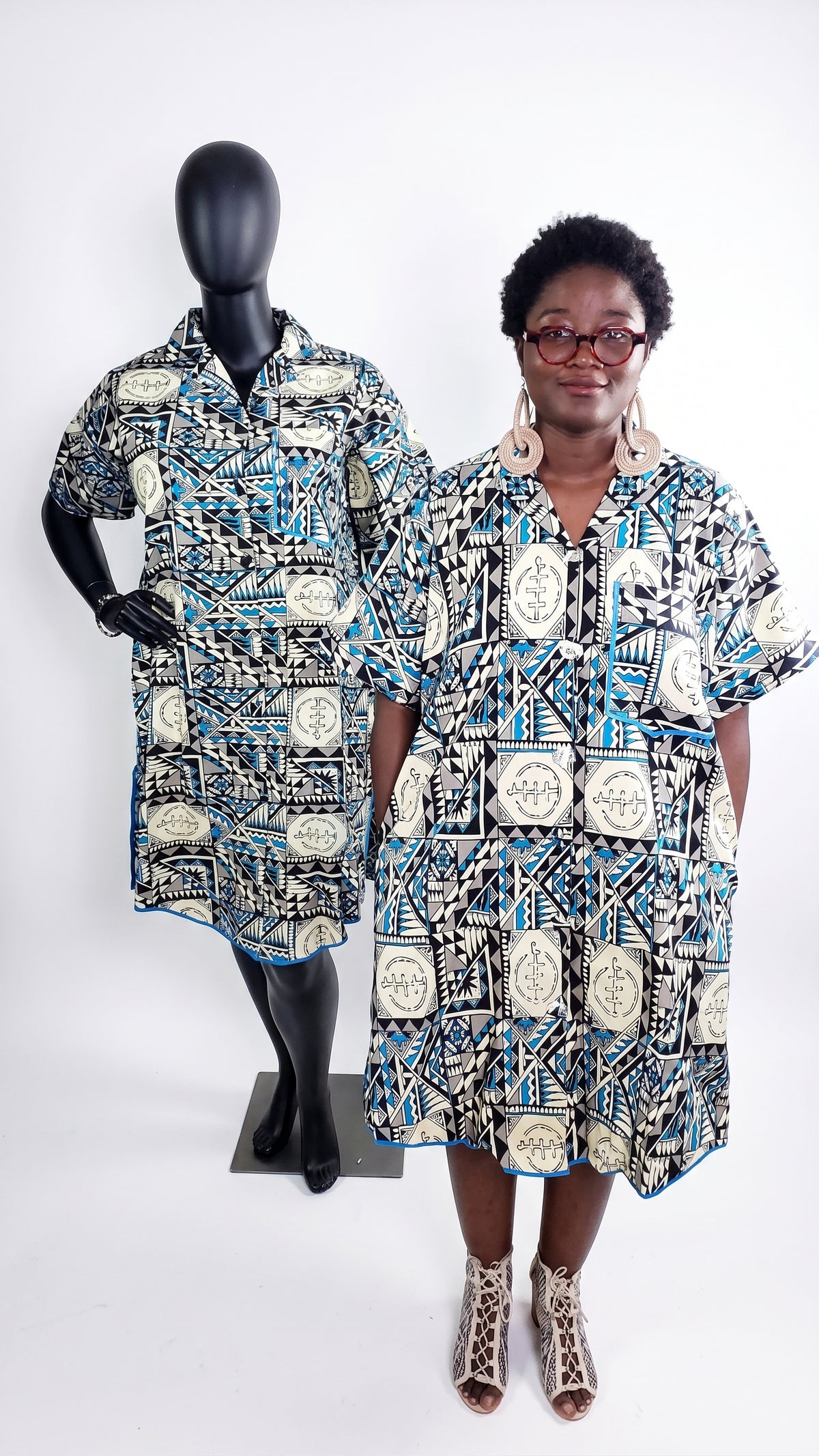 Omolara Ankara T-shirt dress