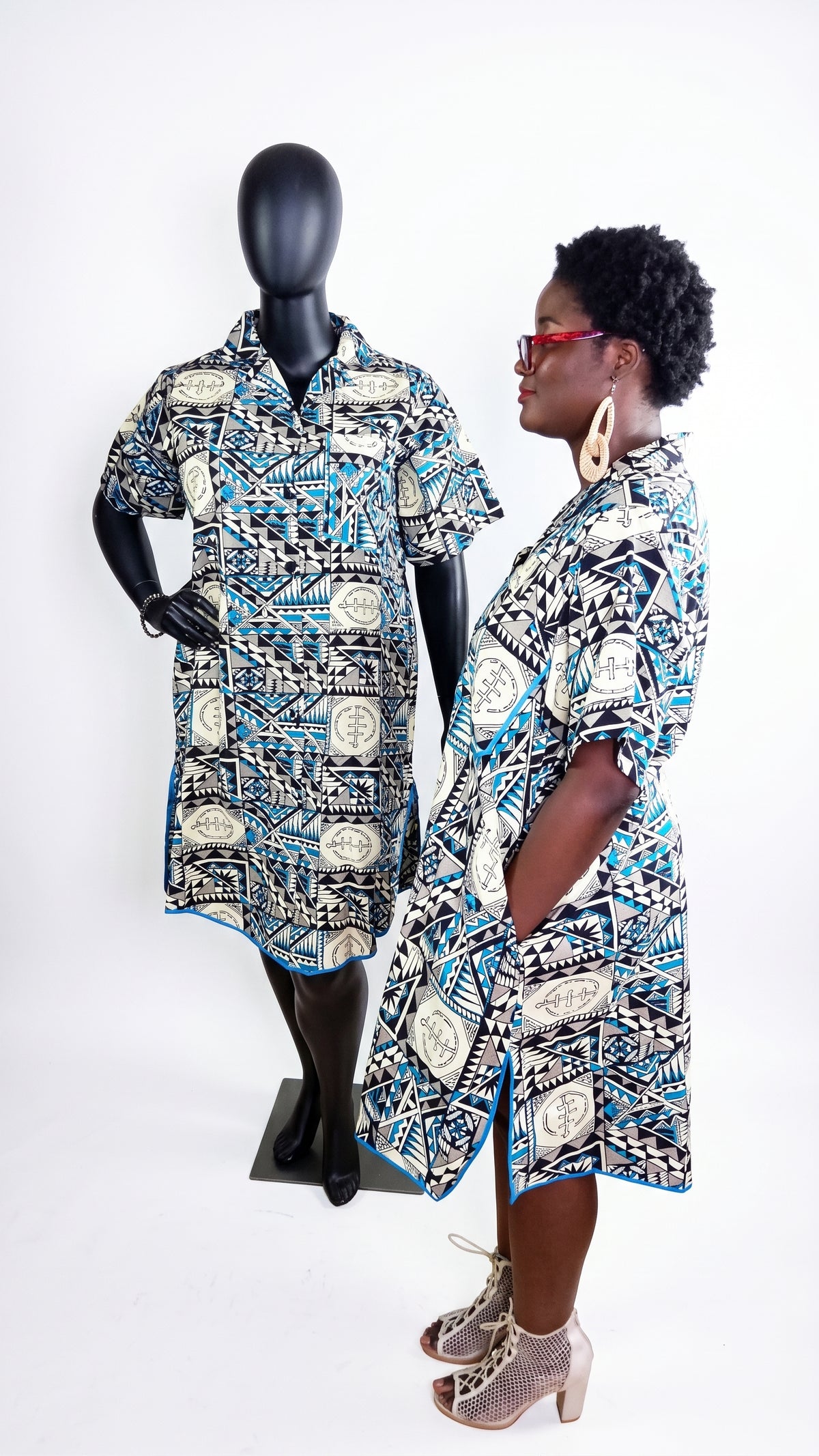 Omolara Ankara T-shirt dress