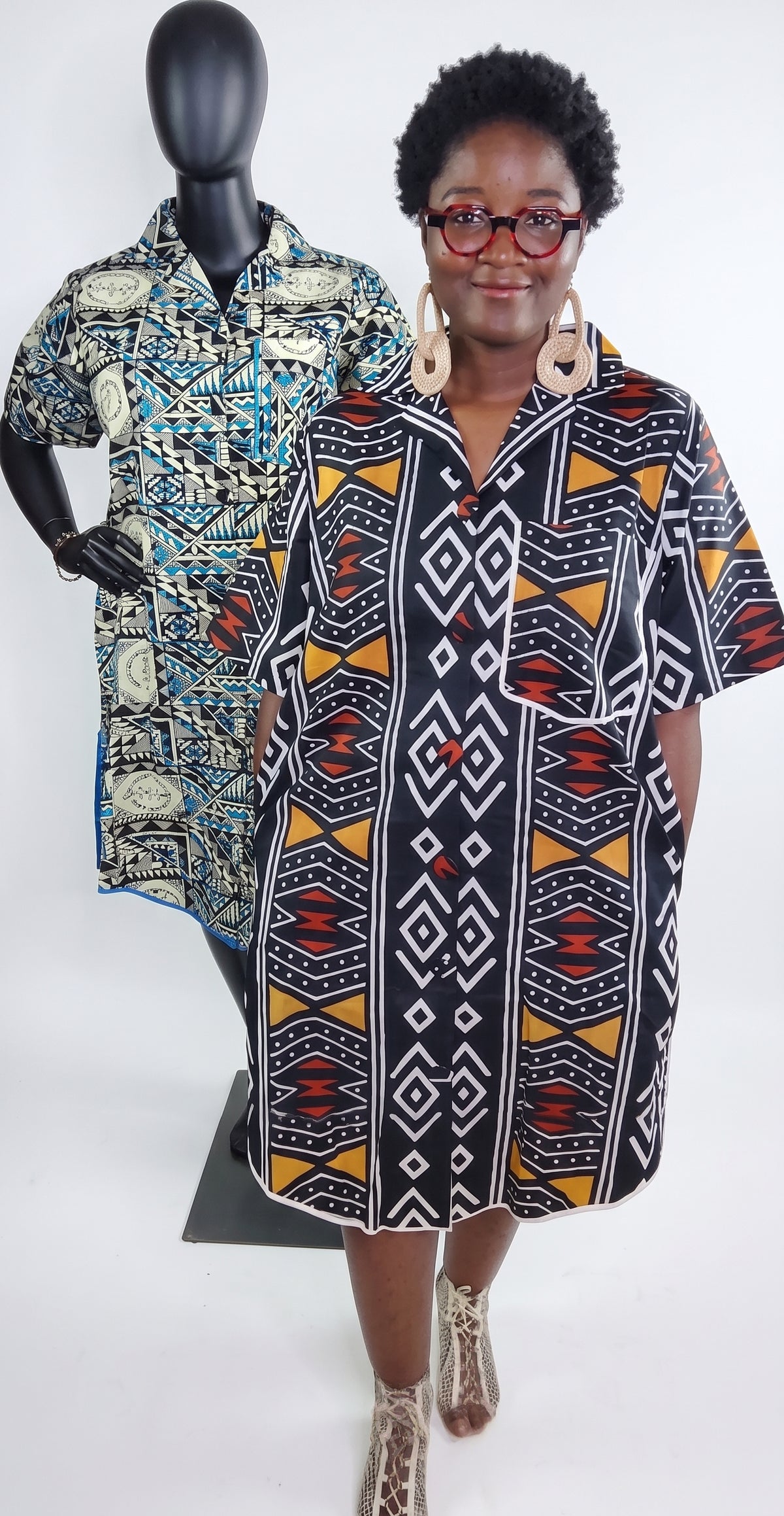 Omolara Ankara T-shirt dress
