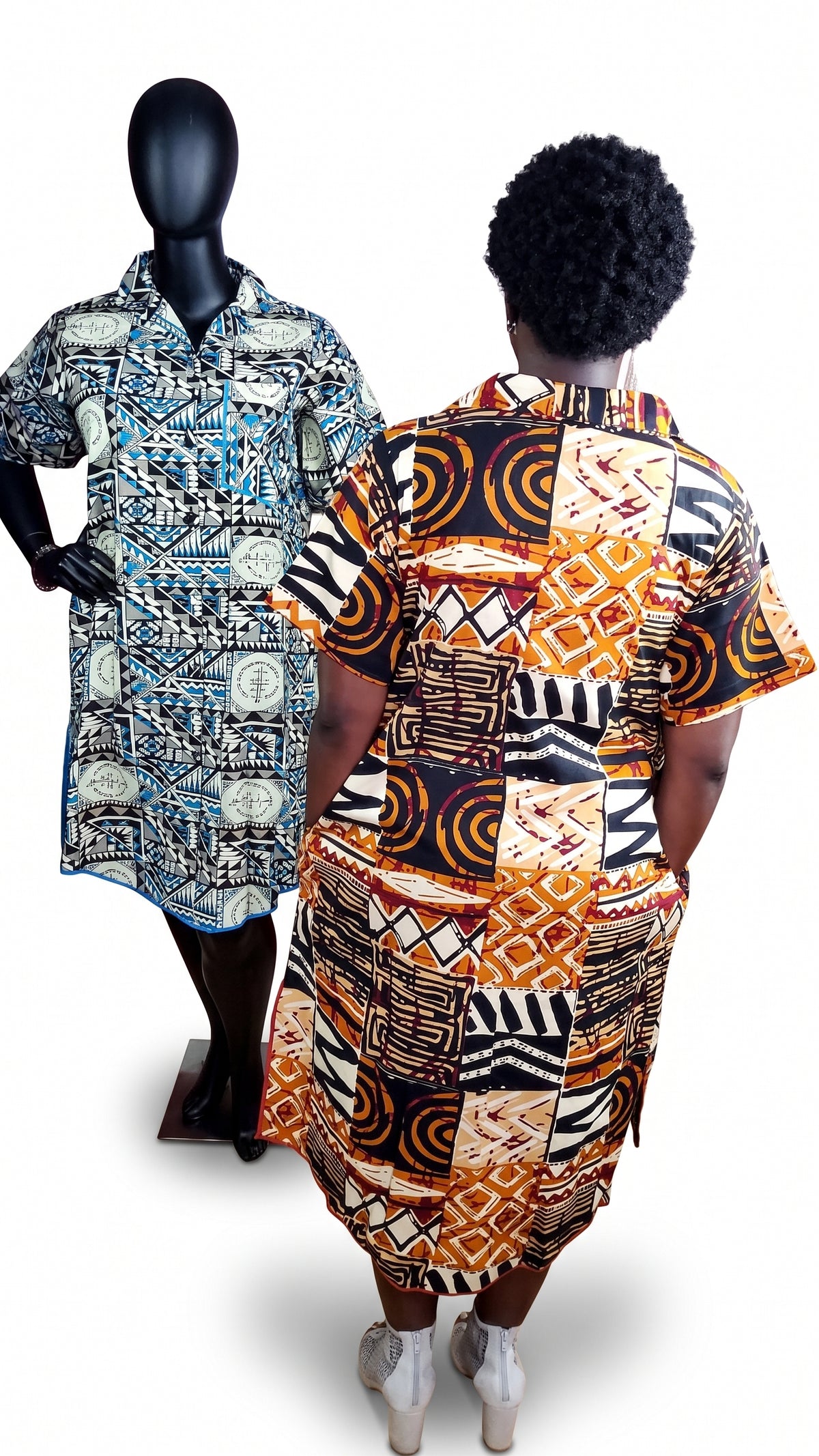 Omolara Ankara T-shirt dress