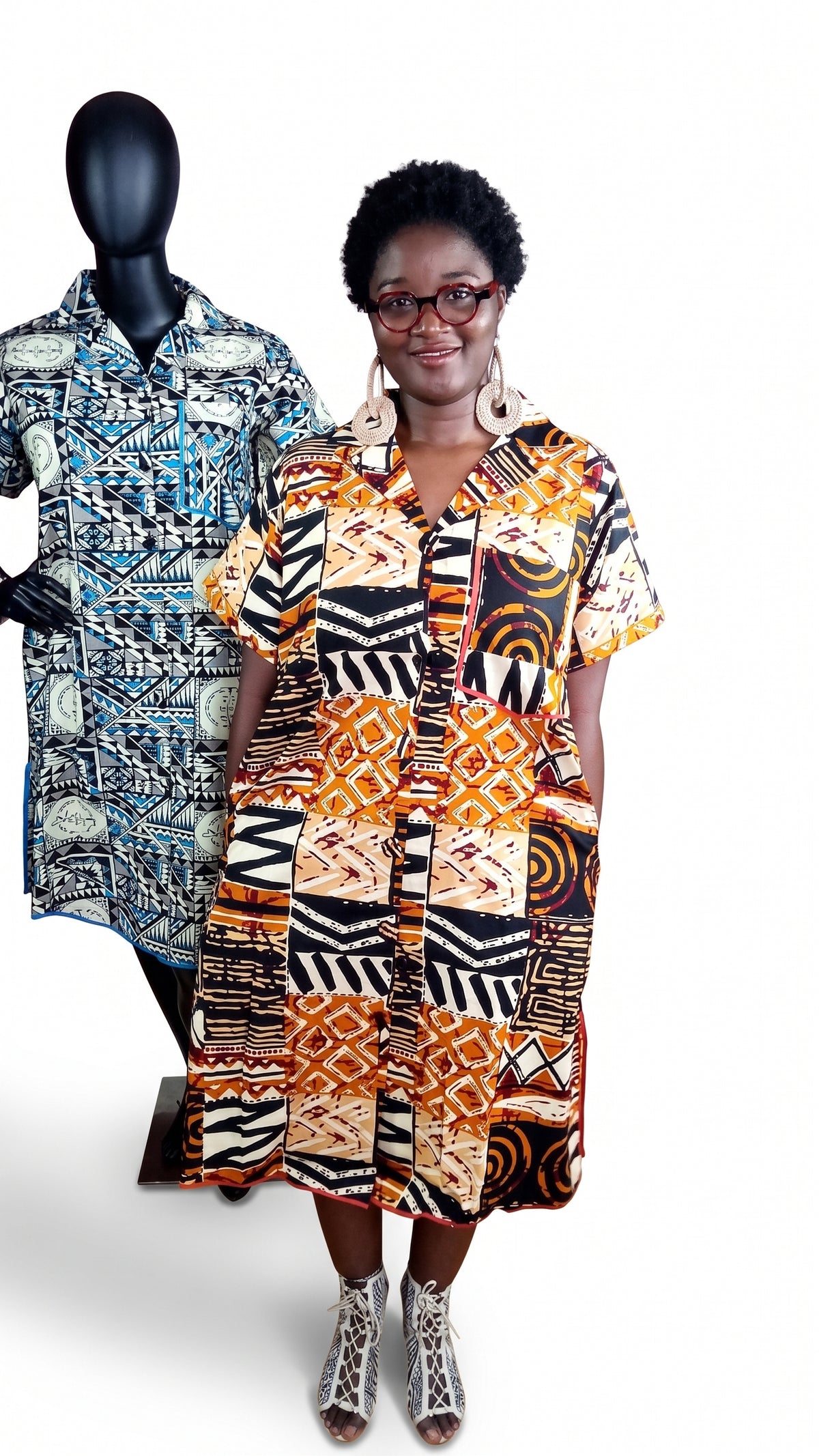 Omolara Ankara T-shirt dress