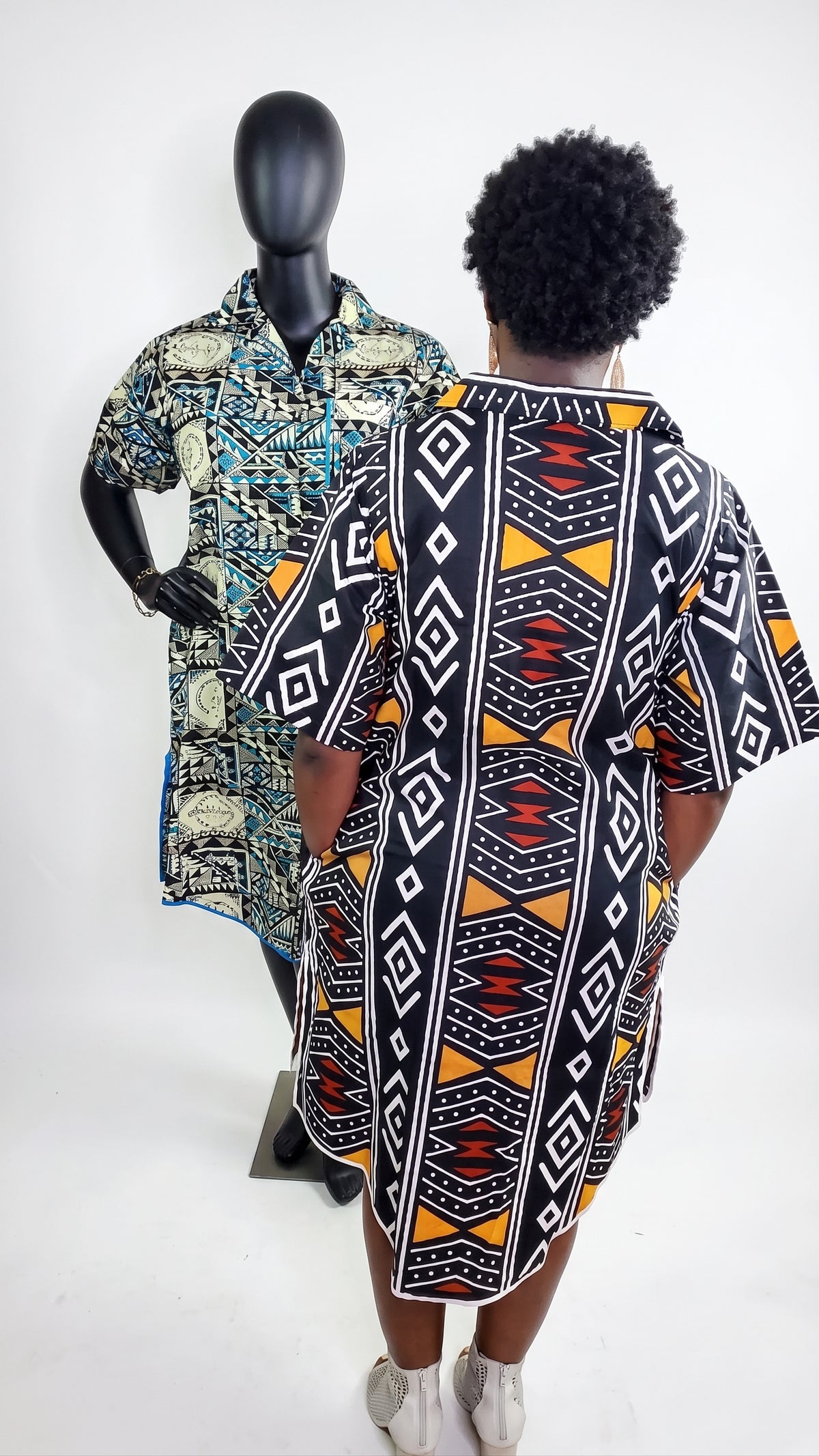 Omolara Ankara T-shirt dress