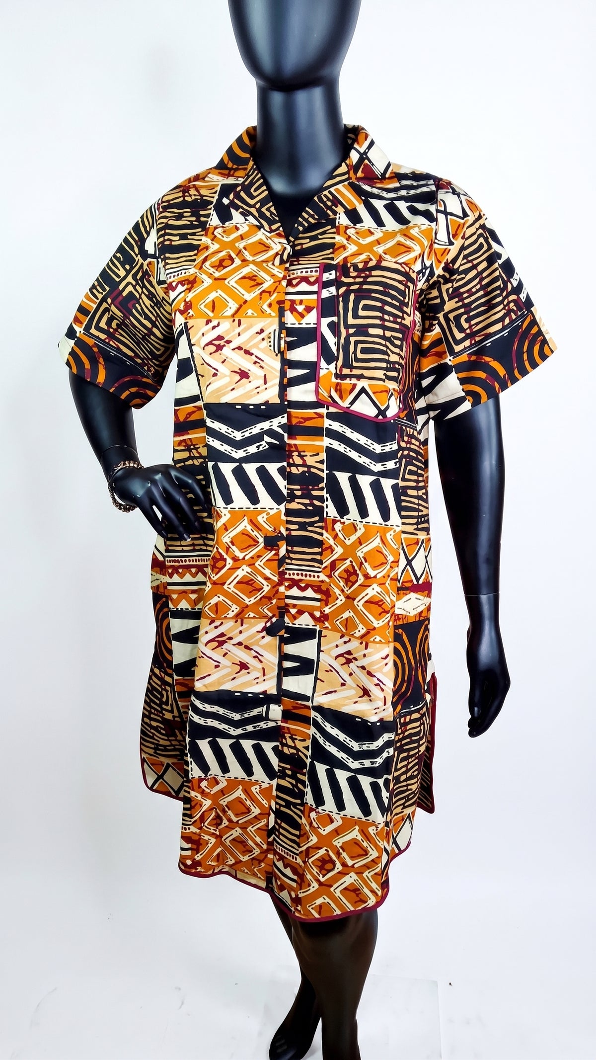 Omolara Ankara T-shirt dress