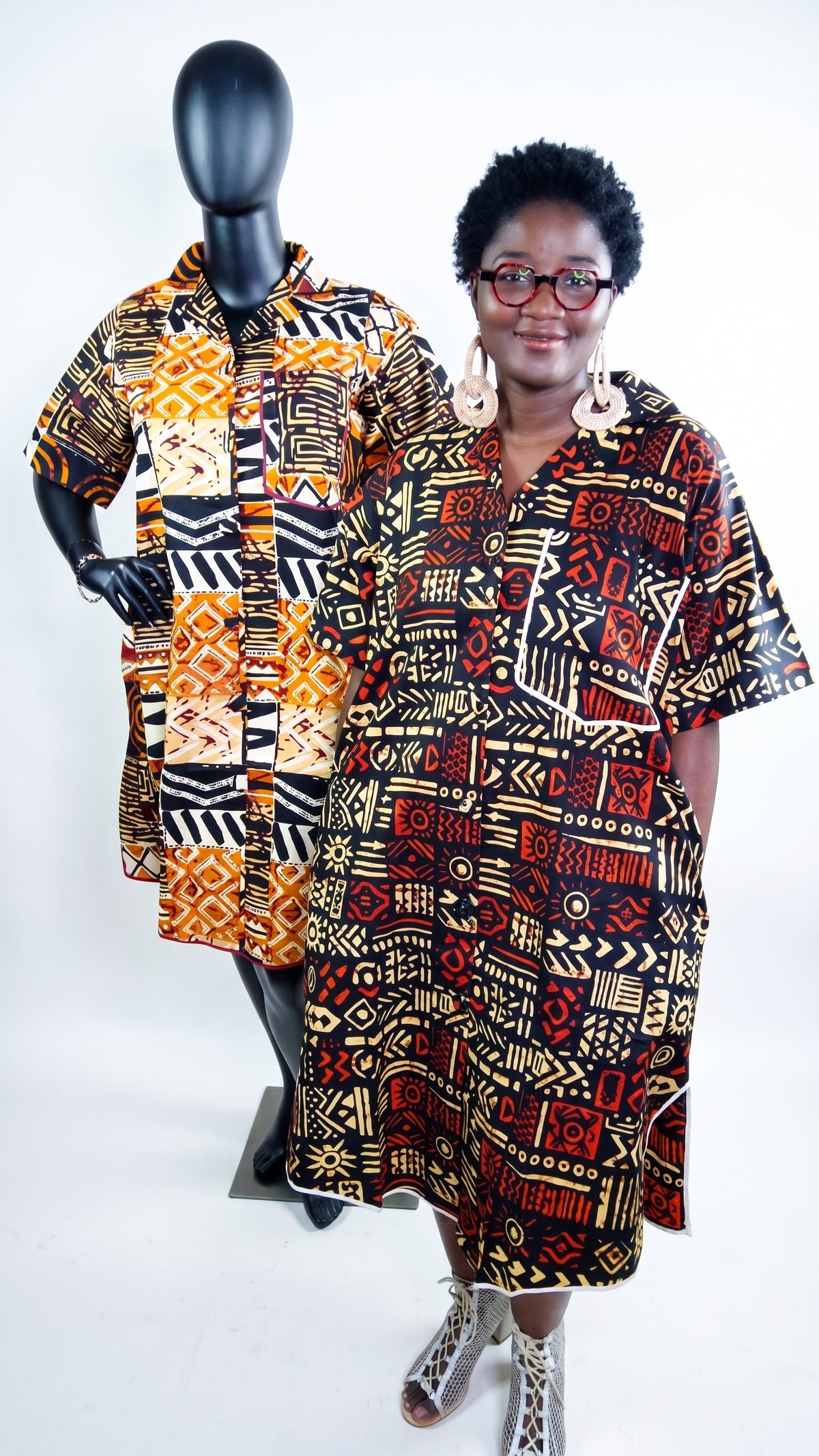 Omolara Ankara T-shirt dress