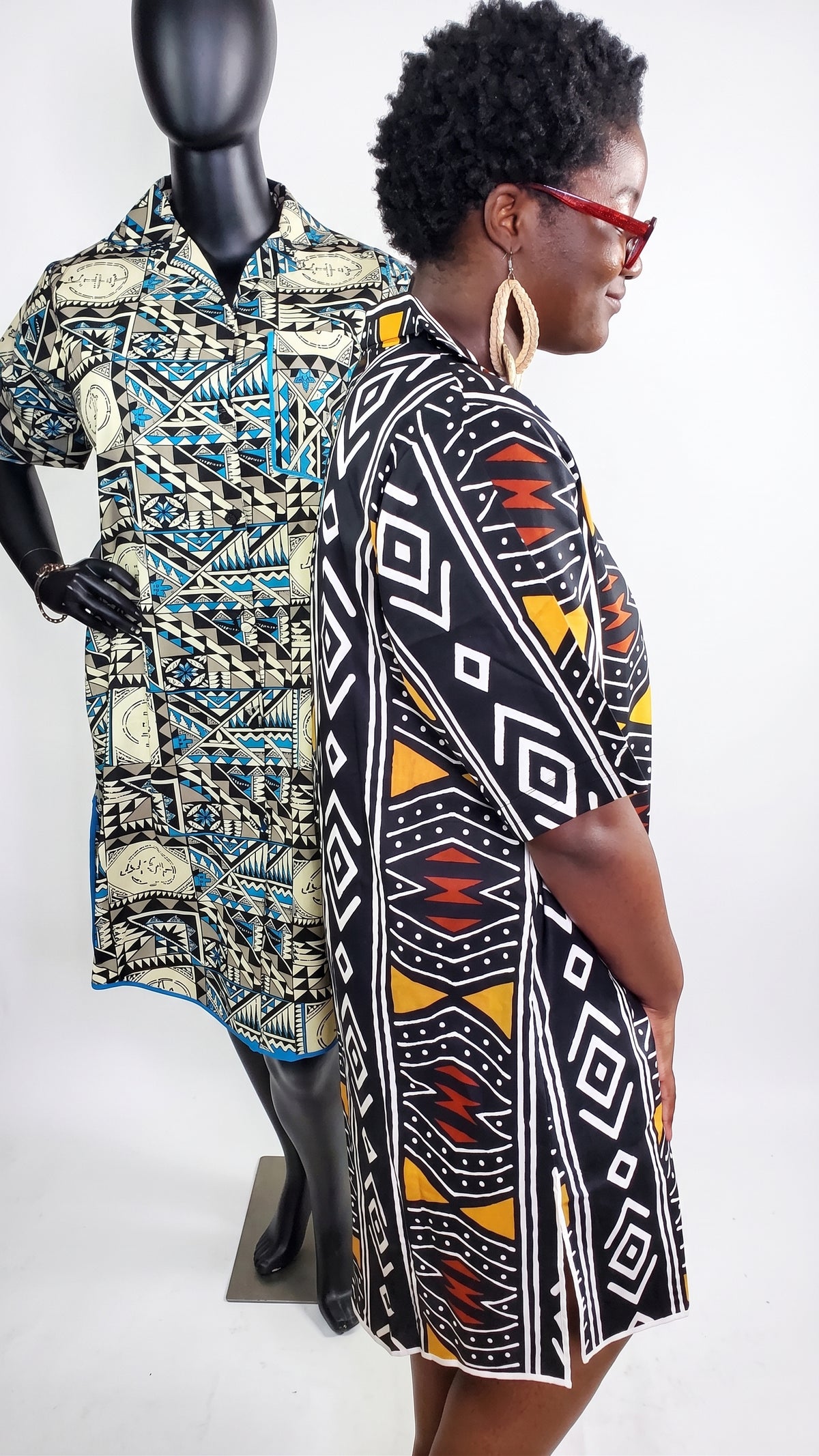 Omolara Ankara T-shirt dress