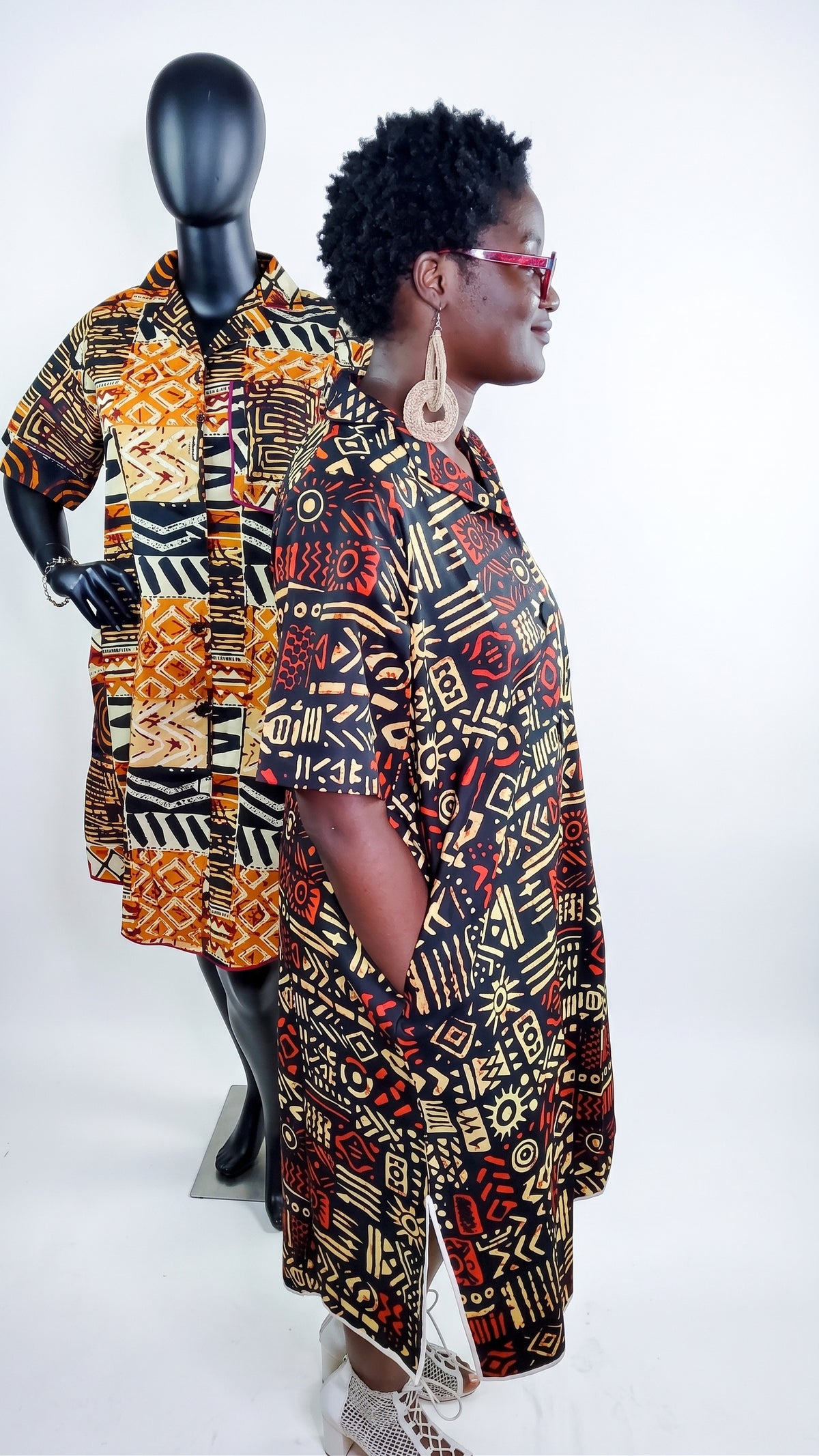 Omolara Ankara T-shirt dress
