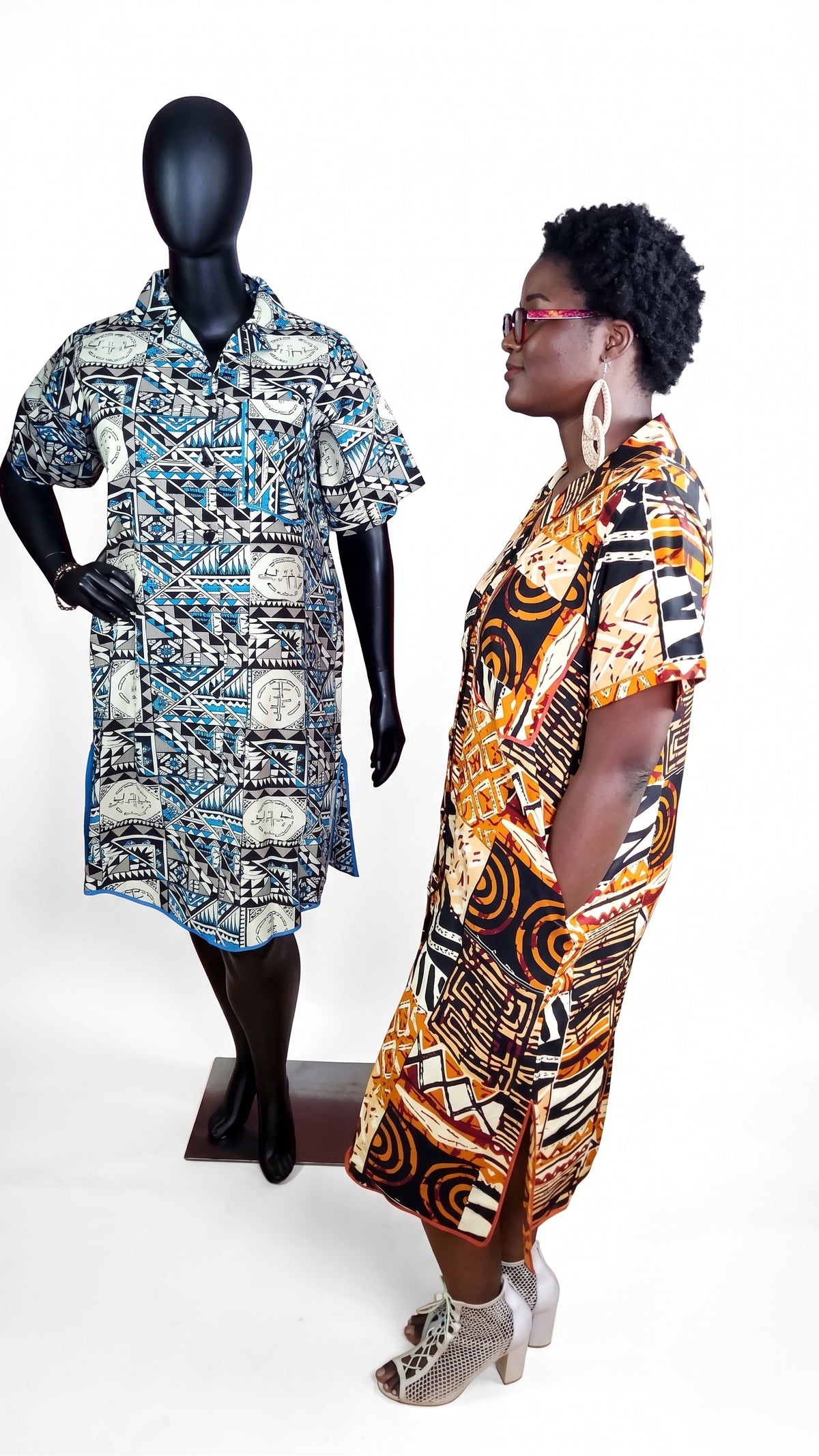 Omolara Ankara T-shirt dress