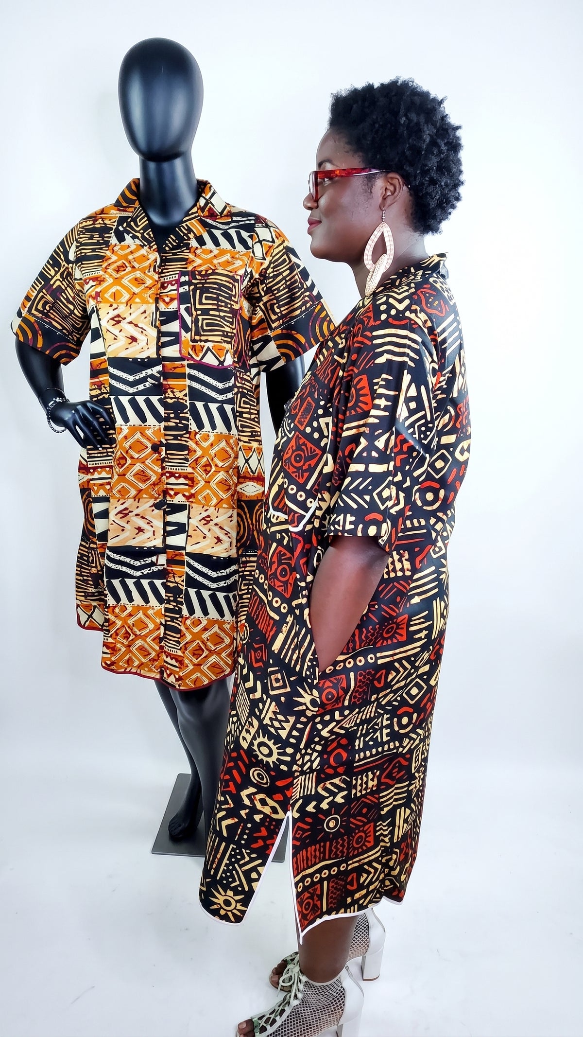 Omolara Ankara T-shirt dress