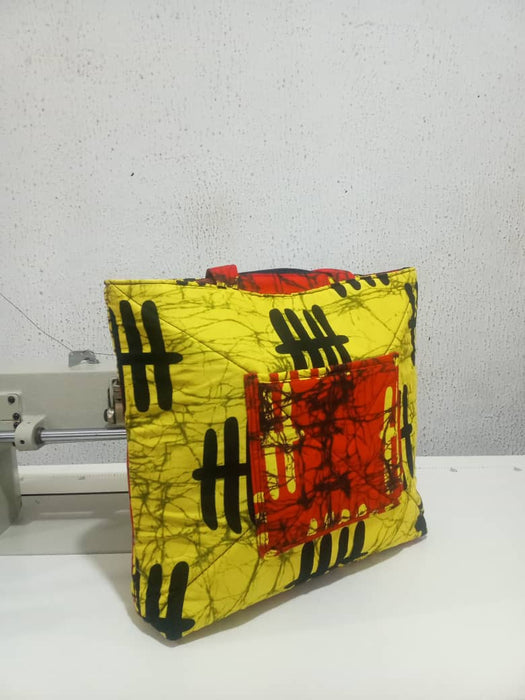African ankara tote bag